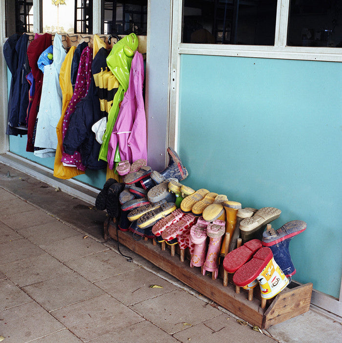 Boots and raincoats, San Diego, California