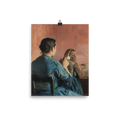 "Braiding her Hair" Art Print - Lone Fox