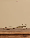 Brass Fireplace Coal Tongs - Lone Fox