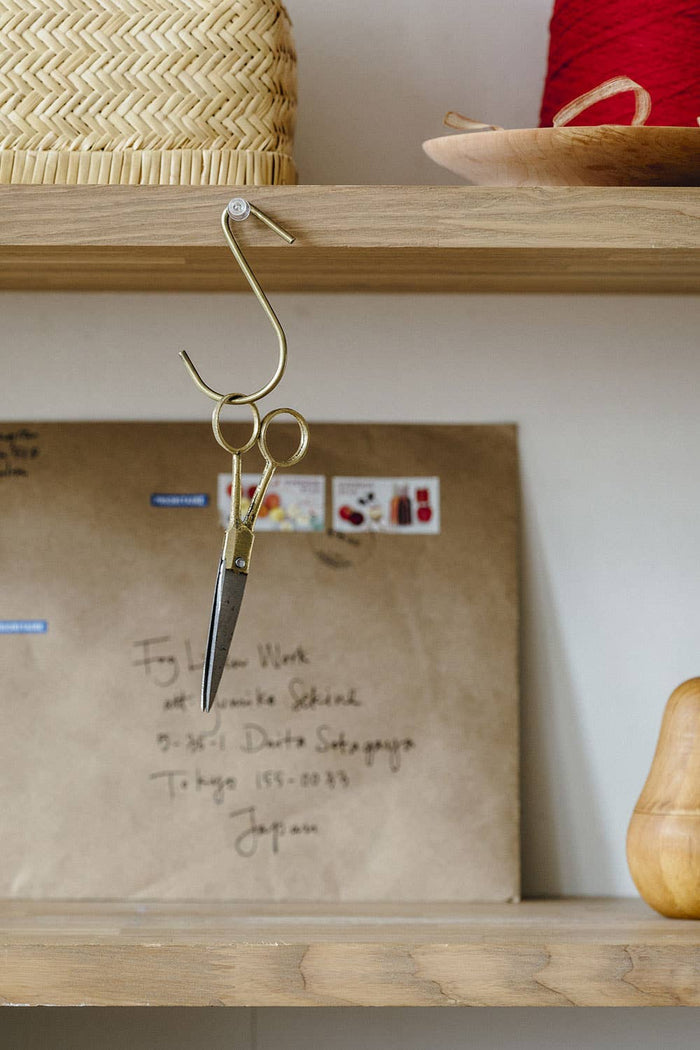Brass J Hooks (Set of 6) - Lone Fox