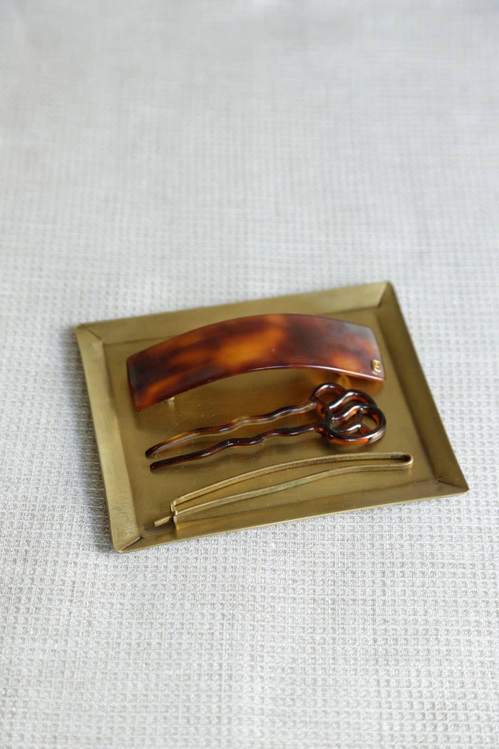 Brass Rectangle Plate - Lone Fox