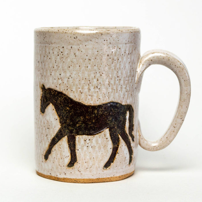 Brown Horse Ceramic 14oz Mug - Lone Fox