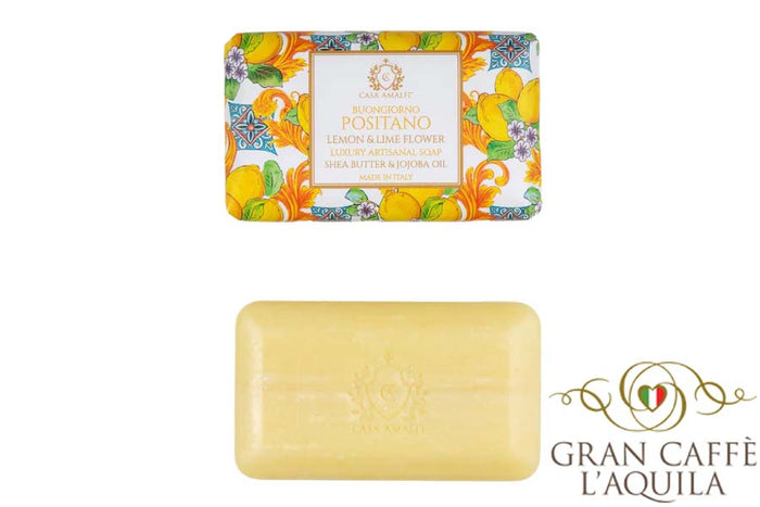 BUONGIORNO POSITANO- LEMON & LIME FLOWER - CASA AMALFI LUXURY SOAP 5.29oz