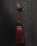 Burgundy Beaded Decorative Tassel - Lone Fox