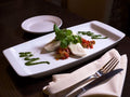 BURRATA & ROAST PEPPER CAPONATA