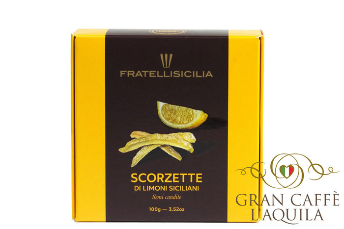 CANDIED SICILIAN LEMON PEELS 100g