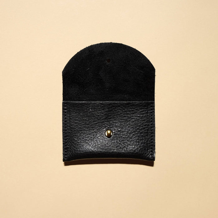Cardholder - Black Leather - Lone Fox