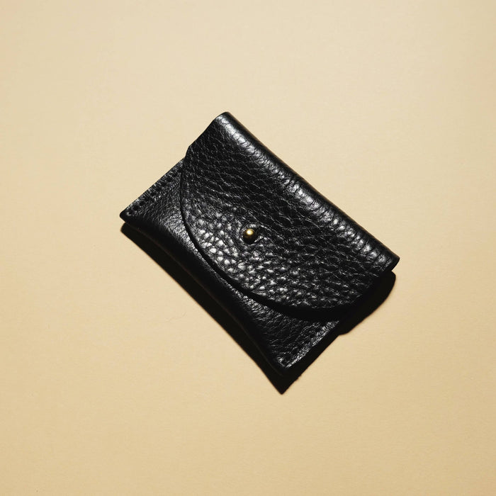 Cardholder - Black Leather - Lone Fox
