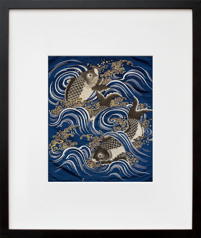 Carp in waves