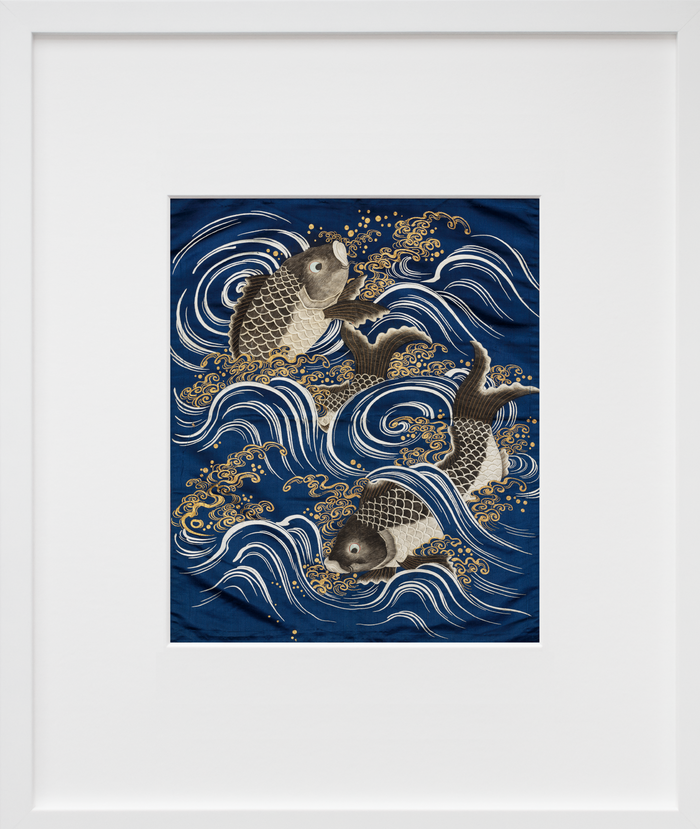 Carp in waves