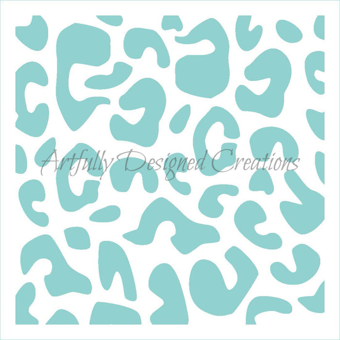 Cheetah Stencil Background