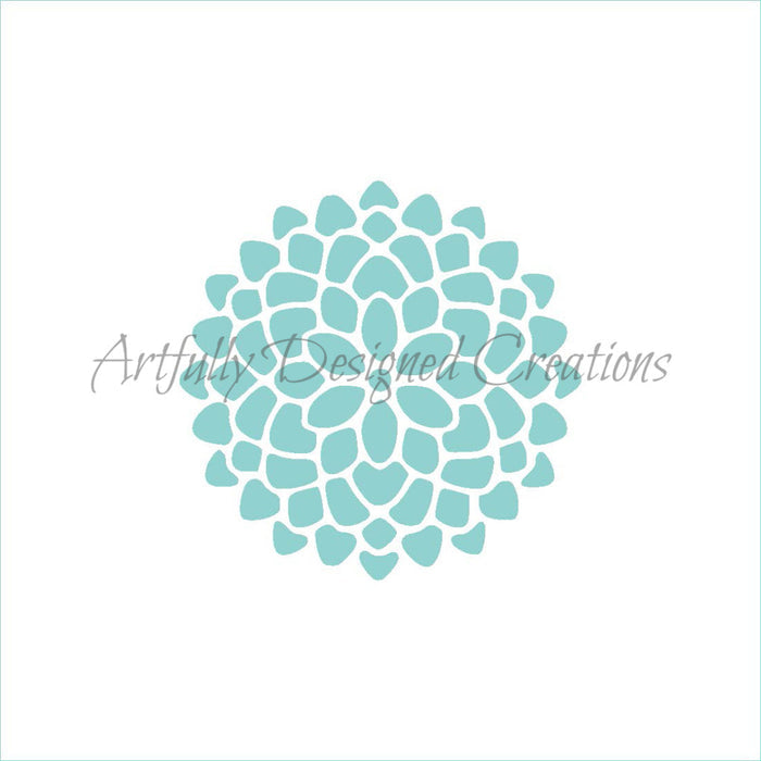 Chrysanthemum Stencil