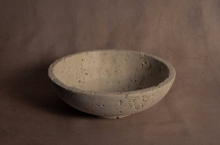 Classic Bowl - Travertine - Large - Lone Fox