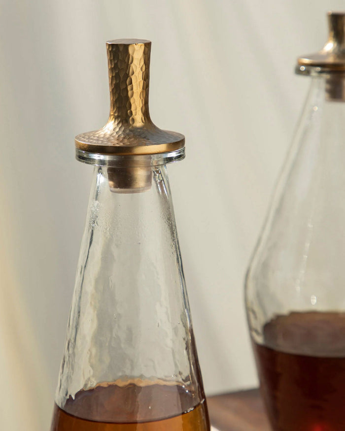 Classic Hammered Glass Decanter - Lone Fox