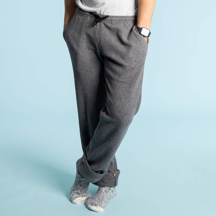 plastic-free organic cotton fleece pants
