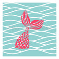 Cookie Cowgirl Waves and Mermaid Tail Stencil