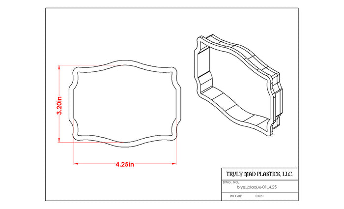 Cookie Cutter Plaque 70 sized for Apothecary by TMP