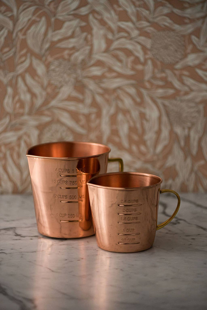 Copper Liquid Measuring Cup - 2.5 Cup - Lone Fox