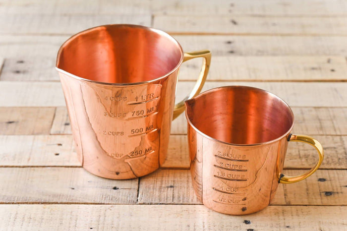 Copper Liquid Measuring Cup - 2.5 Cup - Lone Fox