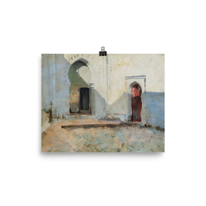 "Courtyard in Morocco" Art Print - Lone Fox