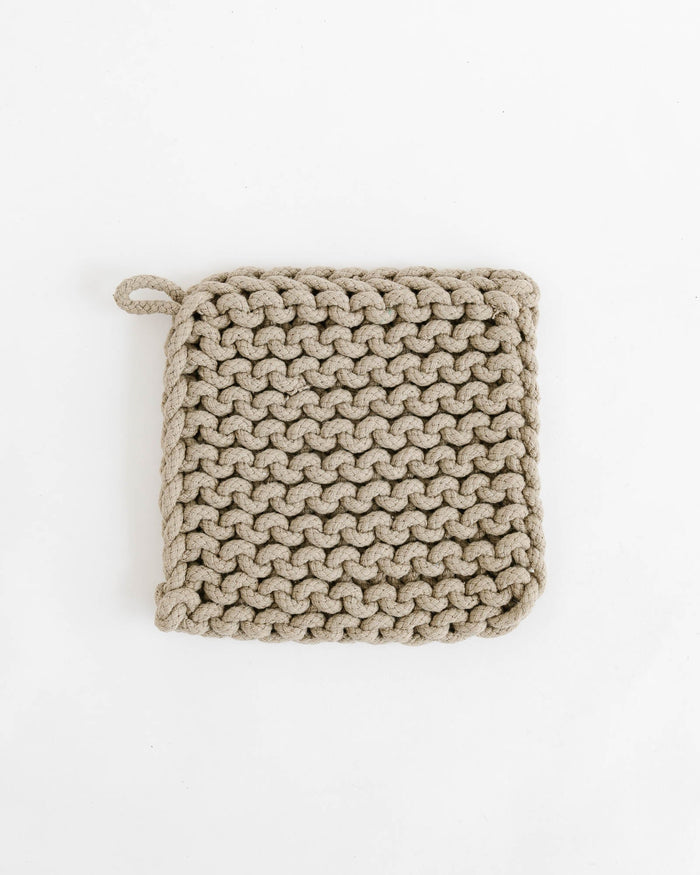 Crocheted Pot Holder - Citronella - Lone Fox