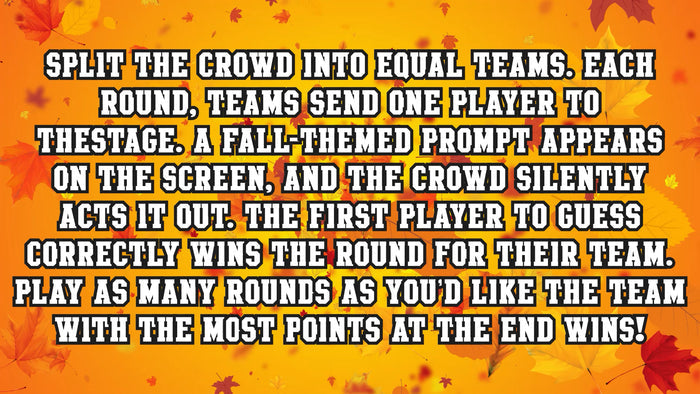 Crowd Cues - Fall Edition