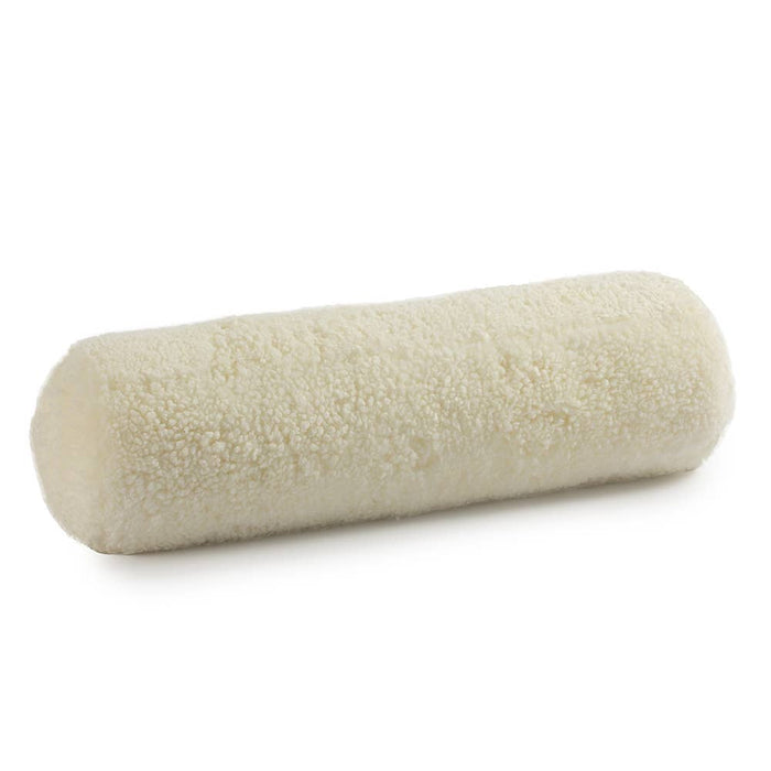 Curly Sheepskin Bolster Pillow: Gold - Lone Fox