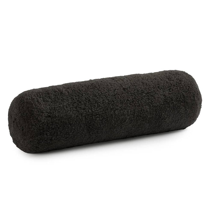 Curly Sheepskin Bolster Pillow: Gold - Lone Fox