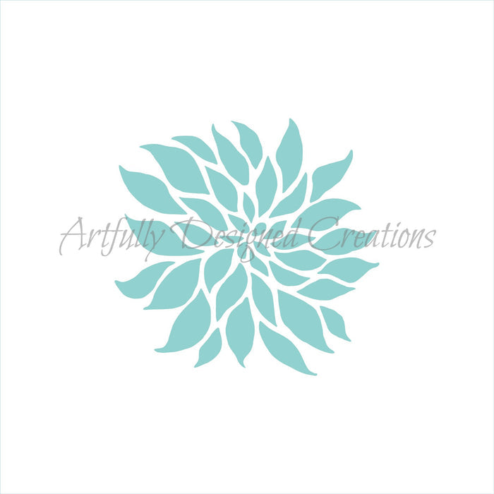Dahlia Stencil