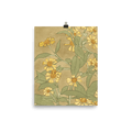 "Daisies with Orange Center and Yellow Petals" Art Print - Lone Fox