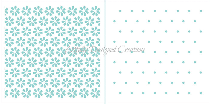 Daisy Flowers Stencil
