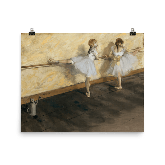 "Dancers Practicing Barre" Art Print - Lone Fox