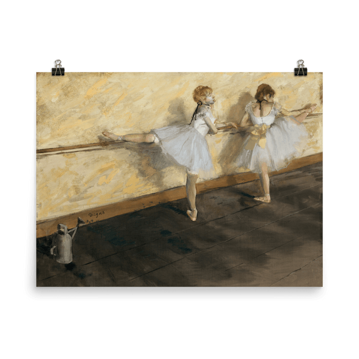 "Dancers Practicing Barre" Art Print - Lone Fox