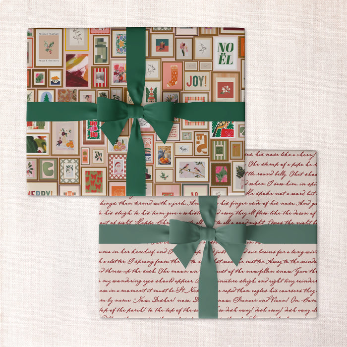 deck the halls +twas the night double-sided wrap