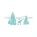 Deer Silhouette Stencil