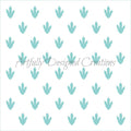 Dinosaur Tracks Stencil Background
