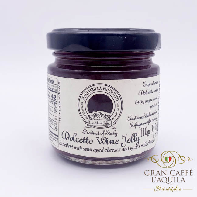 DOLCETTO WINE JELLY BY MARIANGELA PRUNOTTO (4oz jar)