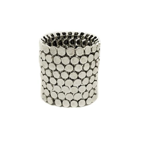 Dot Bracelet: Modernist Pewter