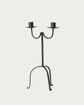 Double Taper Wrought Iron Candle Holder - Lone Fox