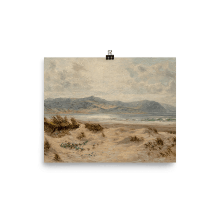 "Dunes on a Welsh Coast" Art Print - Lone Fox