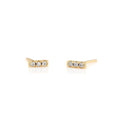Earrings: Bar Dash Pave Studs