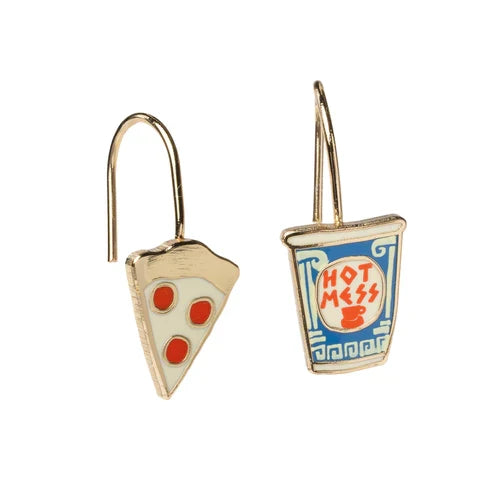 Earrings: Enamel Drop