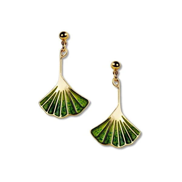 Earrings: Gingko
