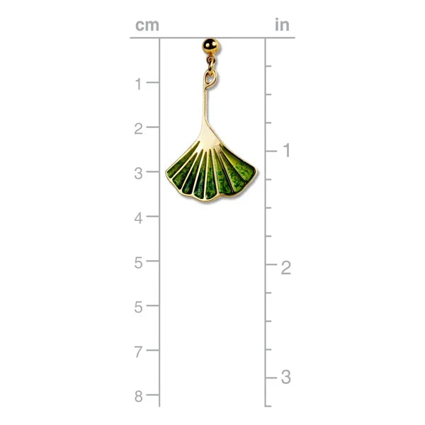 Earrings: Gingko