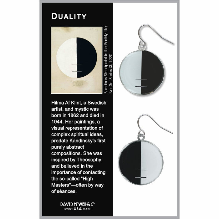 Earrings: Klimt Duality