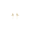 Earrings: Lightning Bolt Crystal Studs