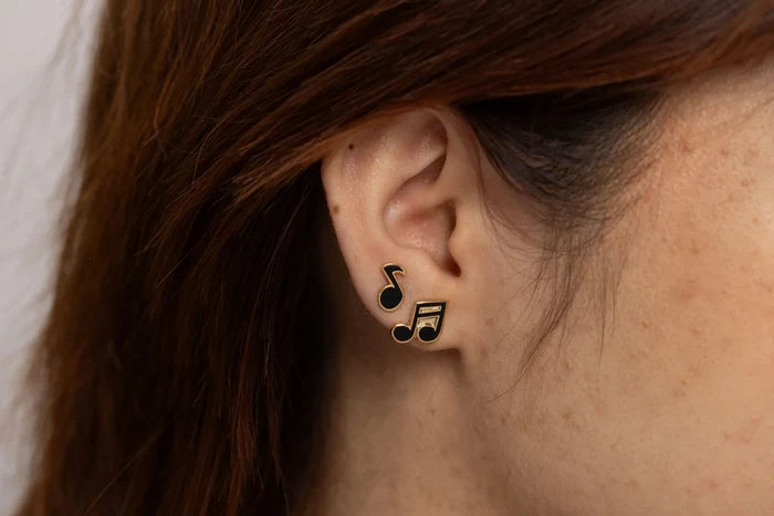 Earrings: Music Note