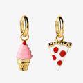 Earrings: Pizza & Ice Cream Hoops