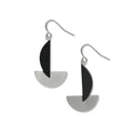 Earrings: Segment Circles Abstract