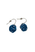 Earrings: Wire Nest by Rina Young, Ultra Blue